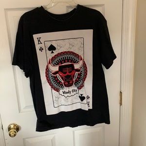 Chicago Bulls 100% Cotton Never Worn! Black Shirt